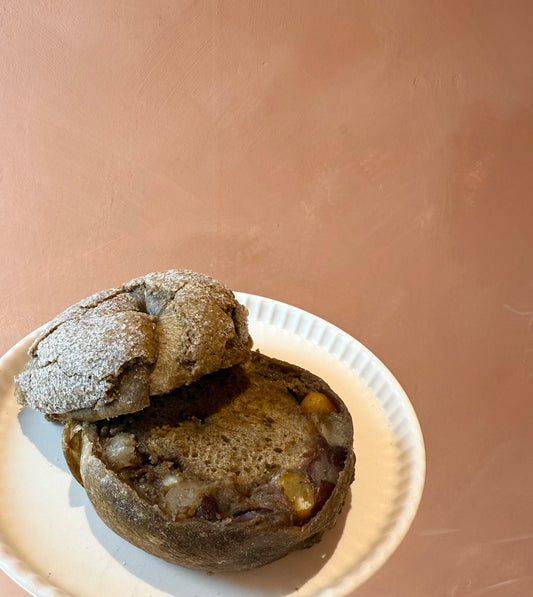 かのこほうじ茶メロンパン